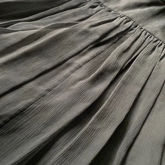 LIKE NEW J. Crew | Silk Chiffon Knot Dress Size 0 Petite Little Black Dress - Picture 8 of 16